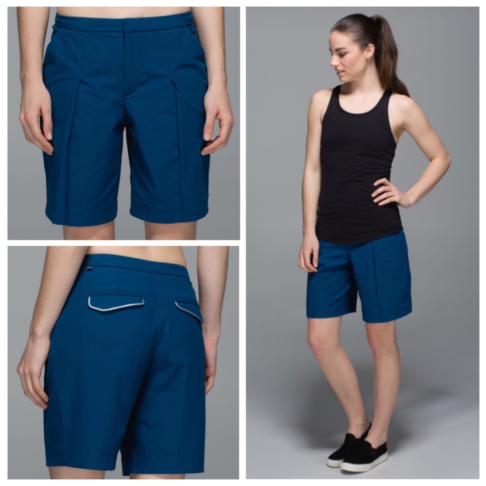 Lululemon Long Story Shorts Poseidon Blue NWT
